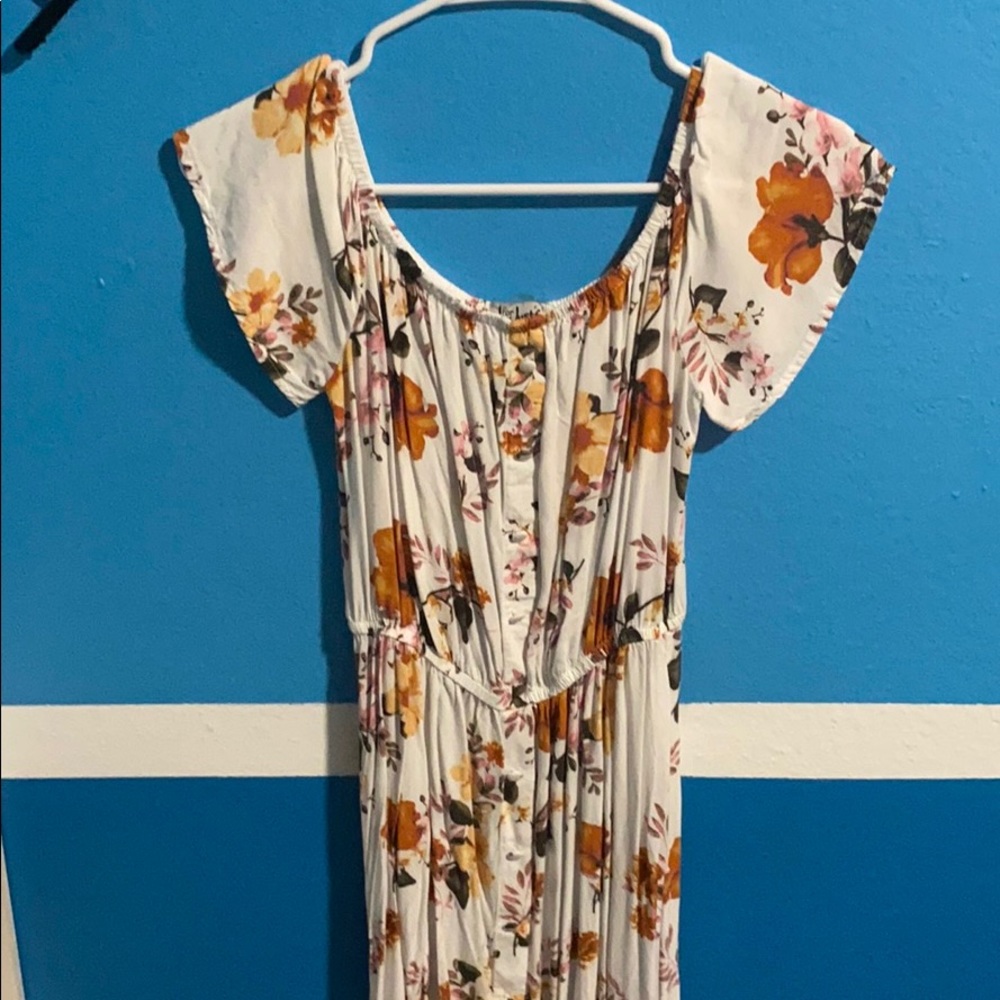 White high low dress